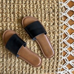 Target Black Leather Sandals, 8